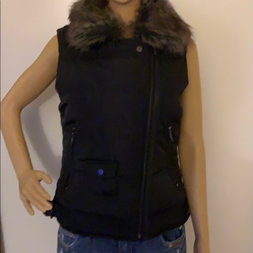 Faux fur vest